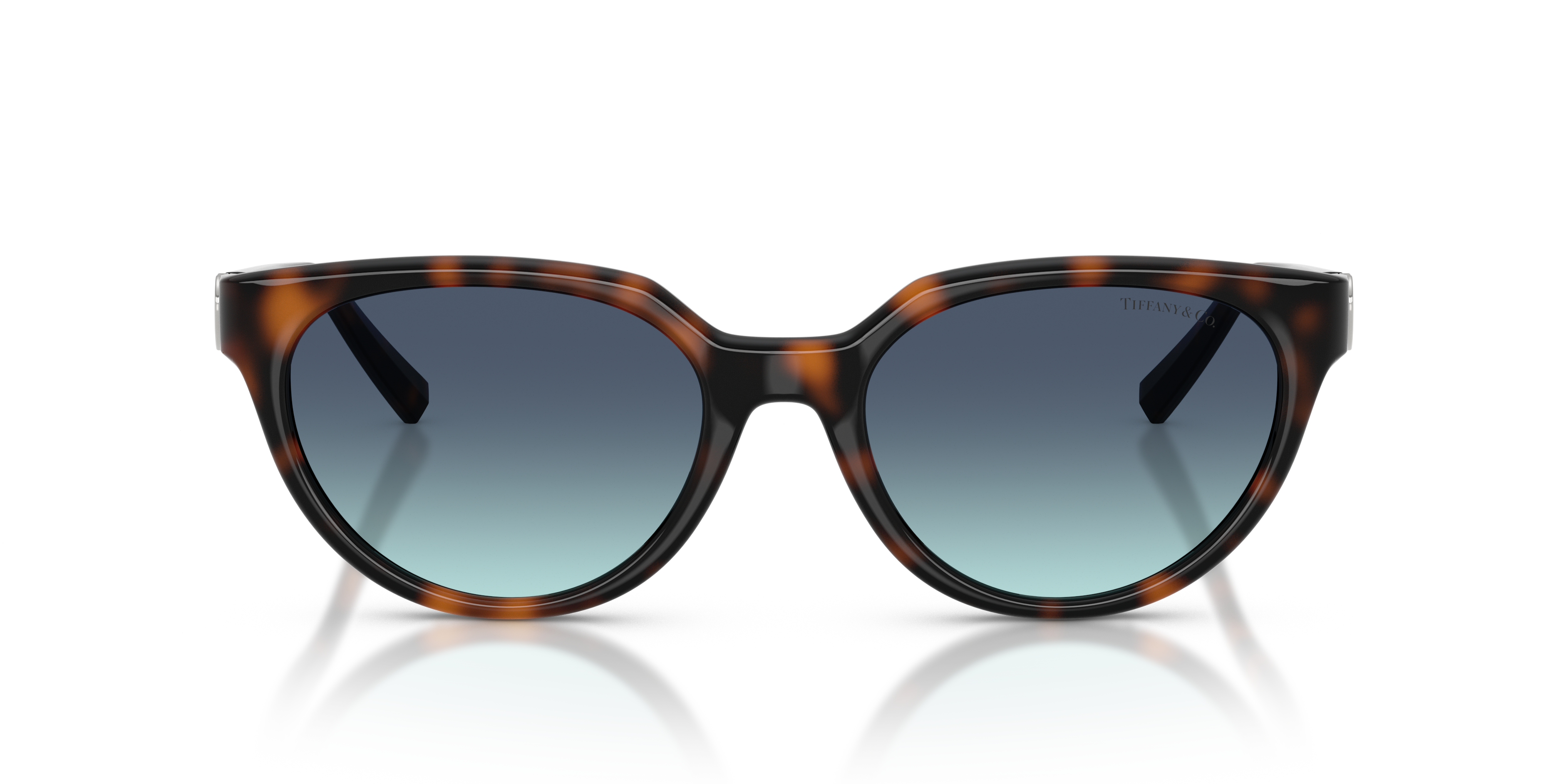 Tiffany Woman Tiffany TF4256D 80159S Sunglasses Injected Turtle Blue Cat Eye Normal Nuanced