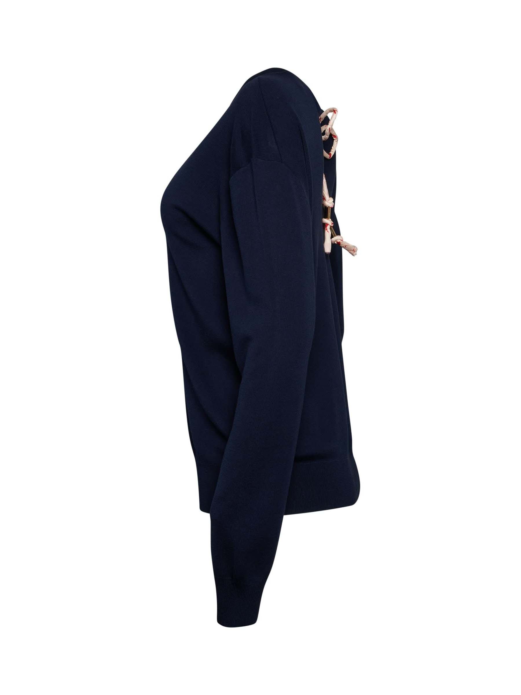 Knit Pullover in Navy / S