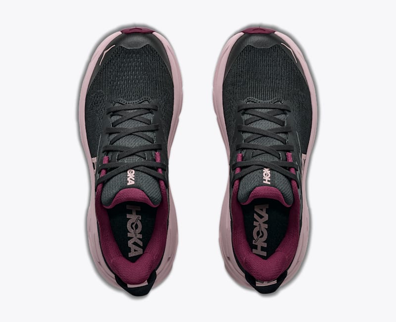 HOKA Women's Challenger 8 Shoes in Black/Pink Opal