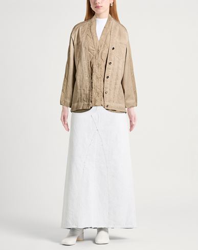Woman Denim outerwear Sand Size M Polyester, Cotton, Elastane