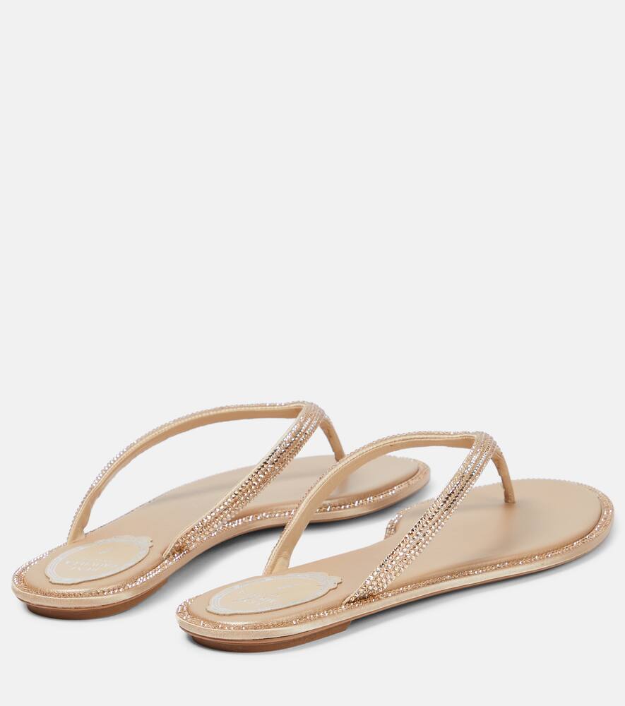 Diana embellished satin thong sandals