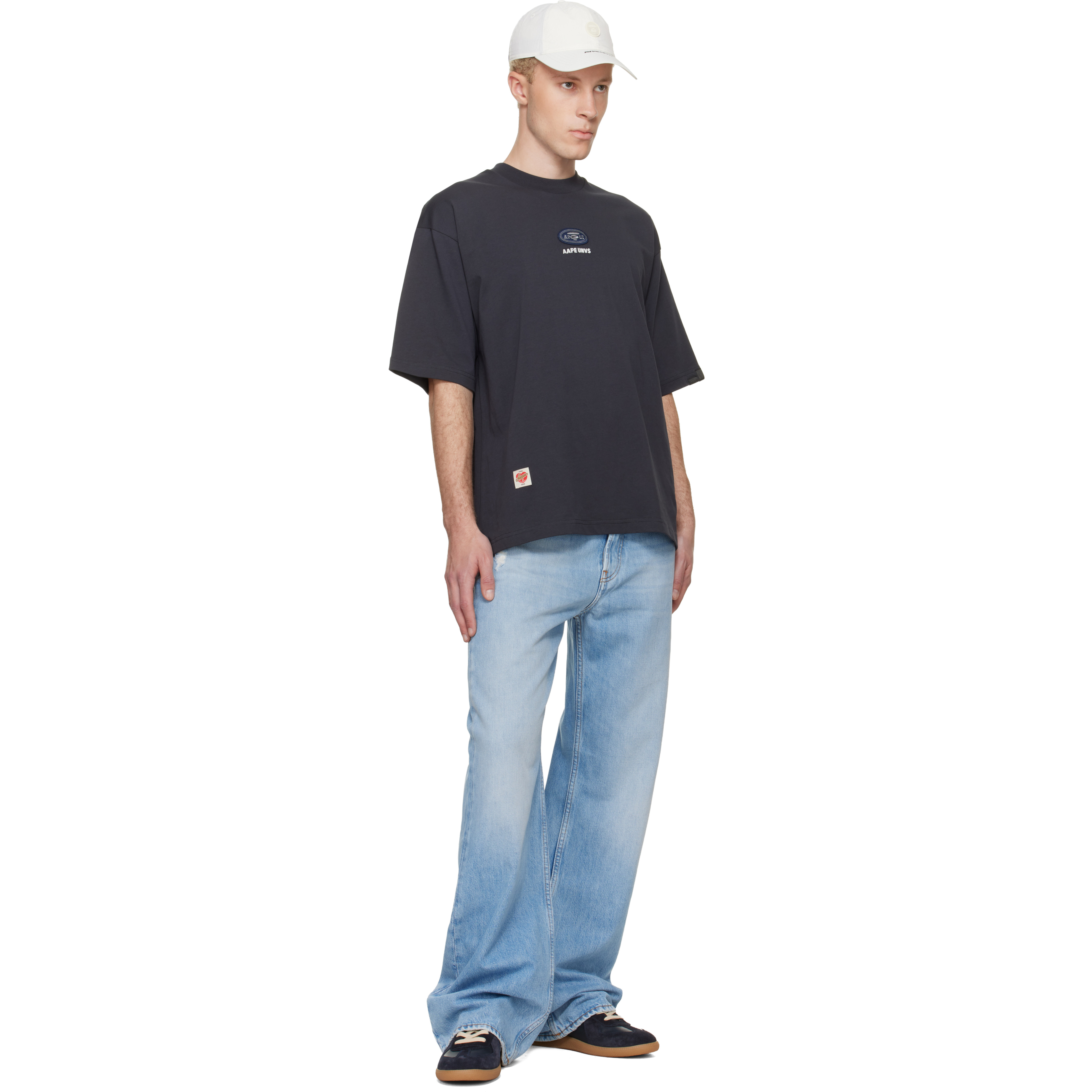Gray 'AAPE' Fancy Main T-shirt
