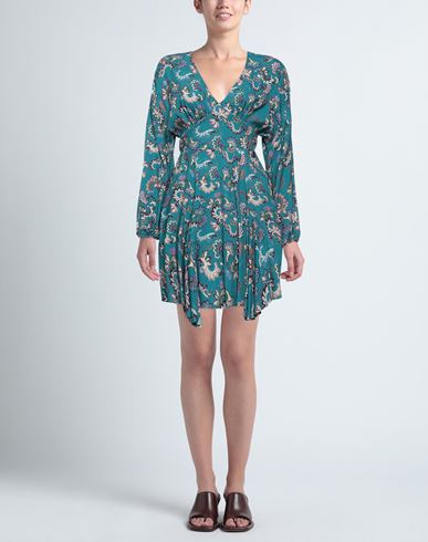 Woman Mini dress Deep teal Size 2 Viscose
