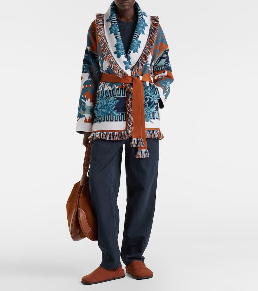 Island Soul jacquard wool cardigan