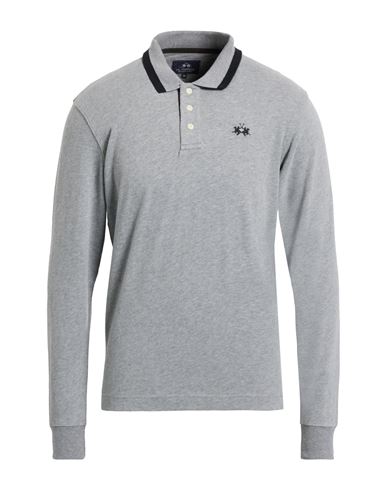 Man Polo shirt Light grey Size S Cotton