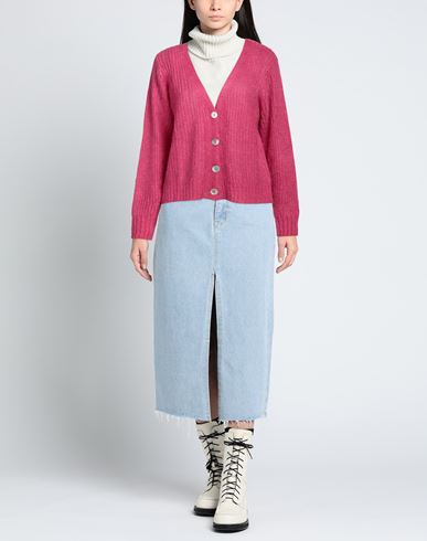 Woman Cardigan Magenta Size ONESIZE Acrylic, Polyamide, Mohair wool