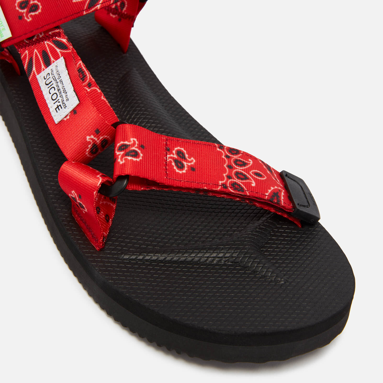 Suicoke Women's Depa-Cab-Pt02 Paisley-Print Webbing Sandals - UK 4