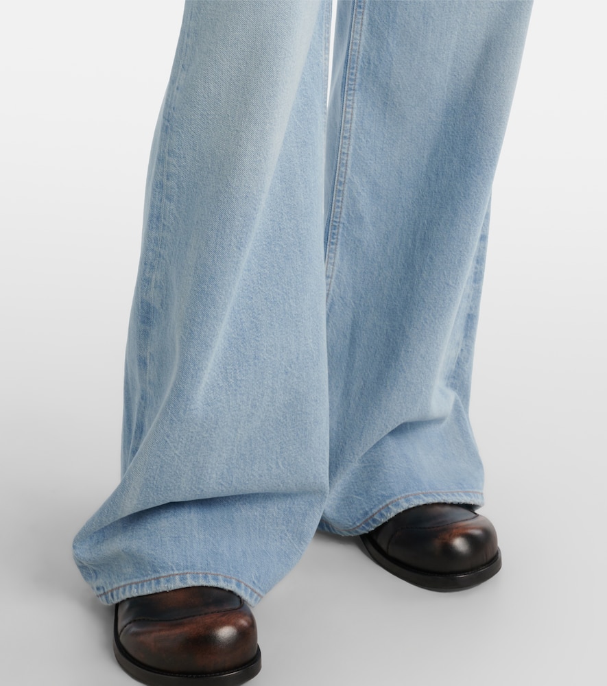 Paloma mid-rise wide-leg jeans