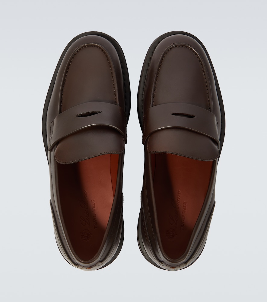Leather loafers