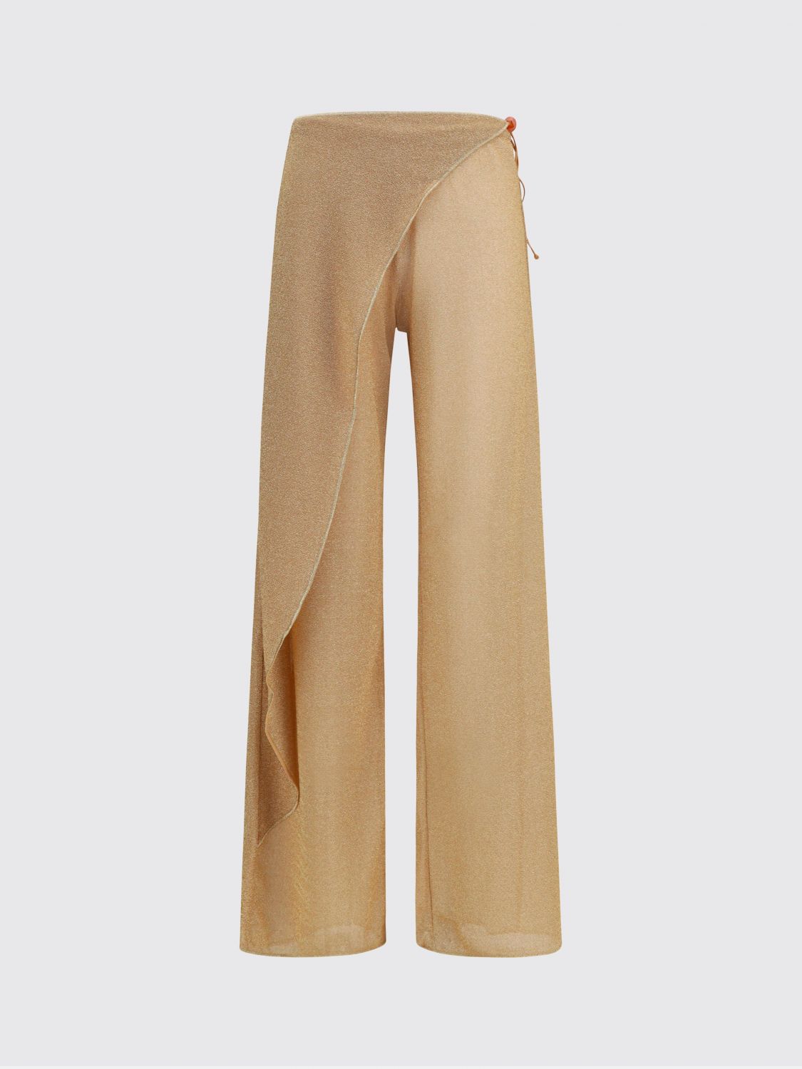 Oseree Lumiere Beads Pareo Pants in Tan. S. Also in