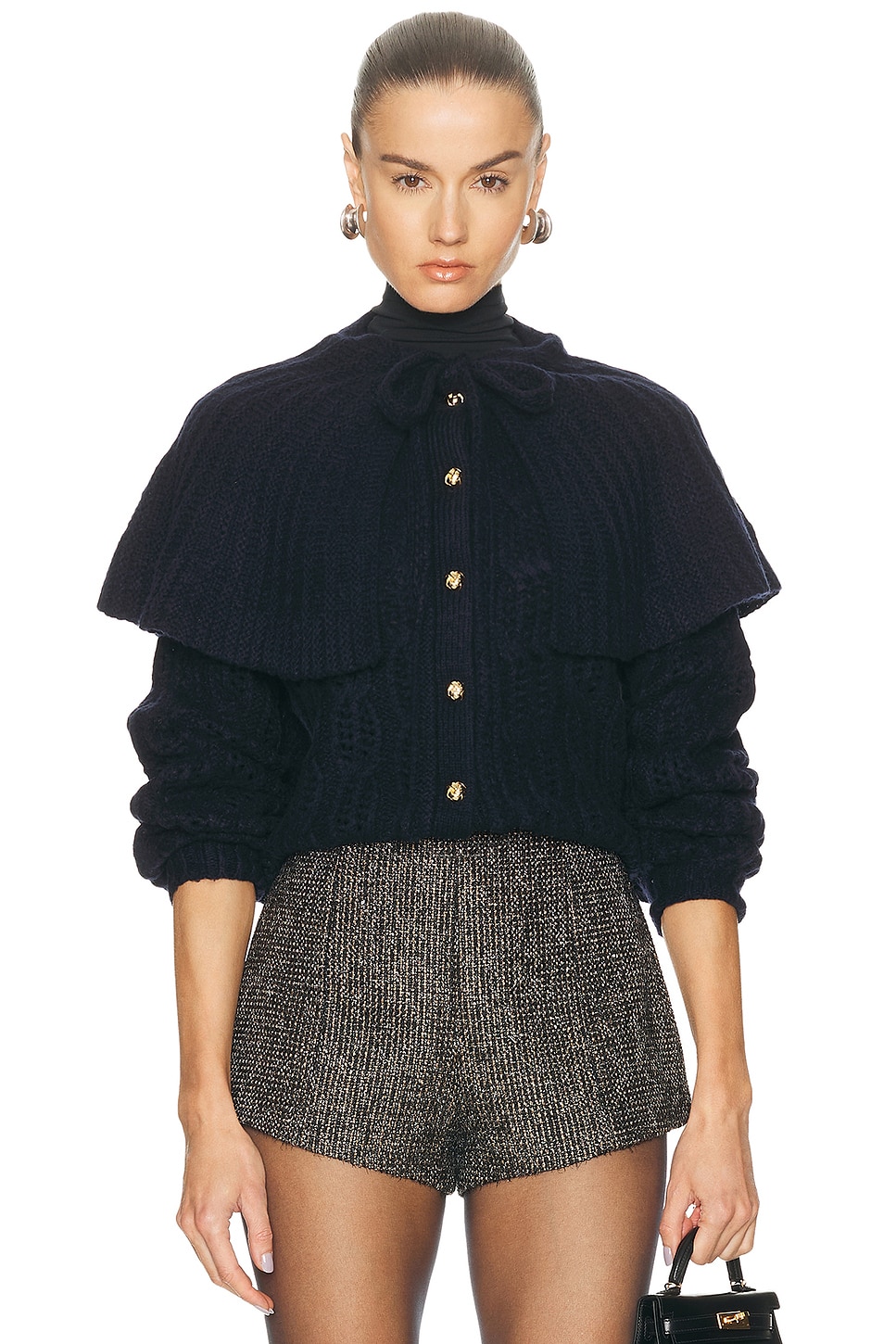 FRAME Cape Sweater in Navy. M also in XS