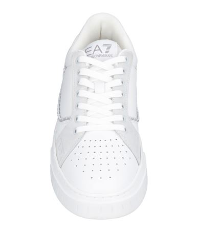 Ea7 Man Sneakers Light grey Size 10 Cow leather, Polyamide, Polyester, Polyurethane coated