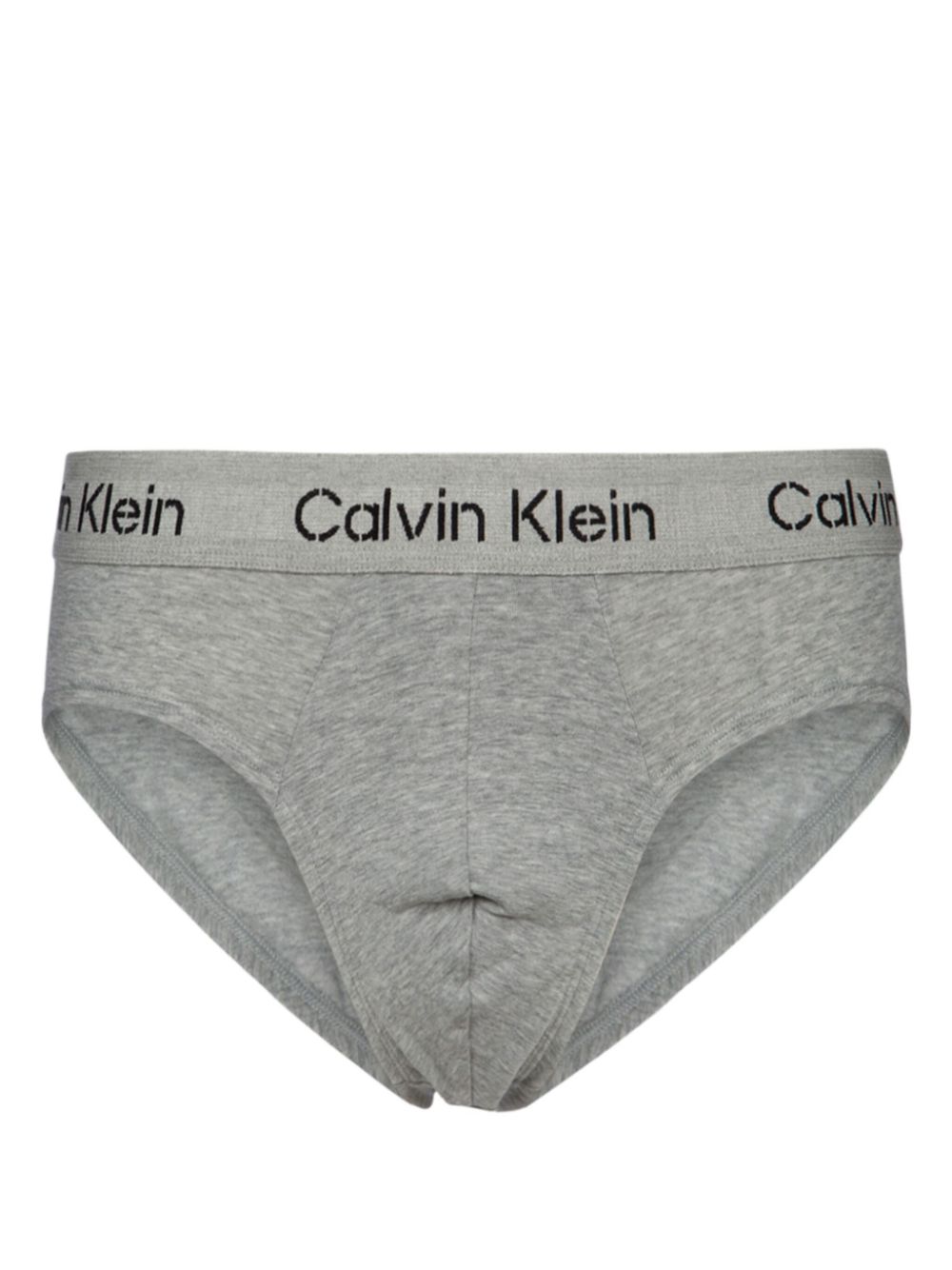 Logo-print waistband briefs - Grey