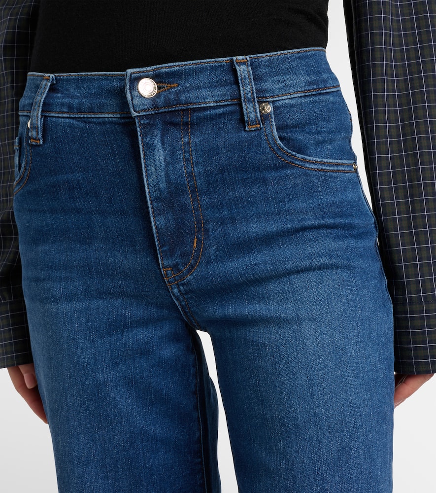 Mellow cropped mid-rise straight jeans