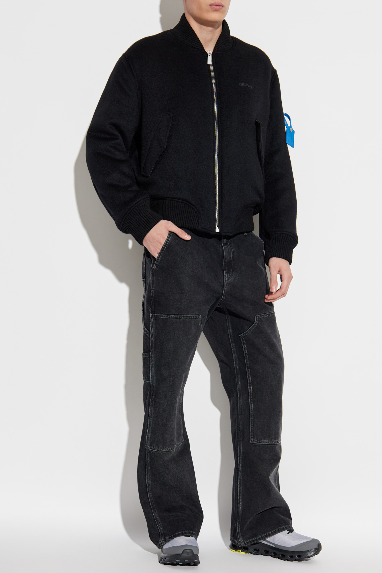 Jeans With Logo, Men's, Black