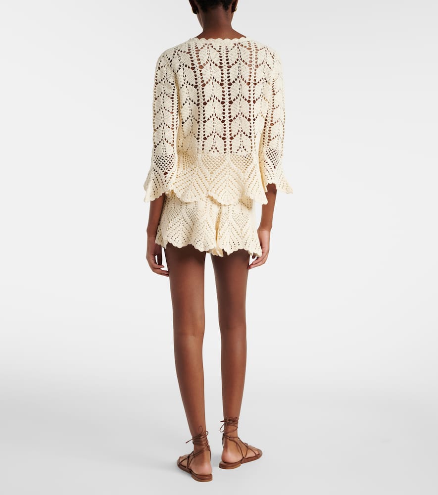 Awaken lace crochet shorts