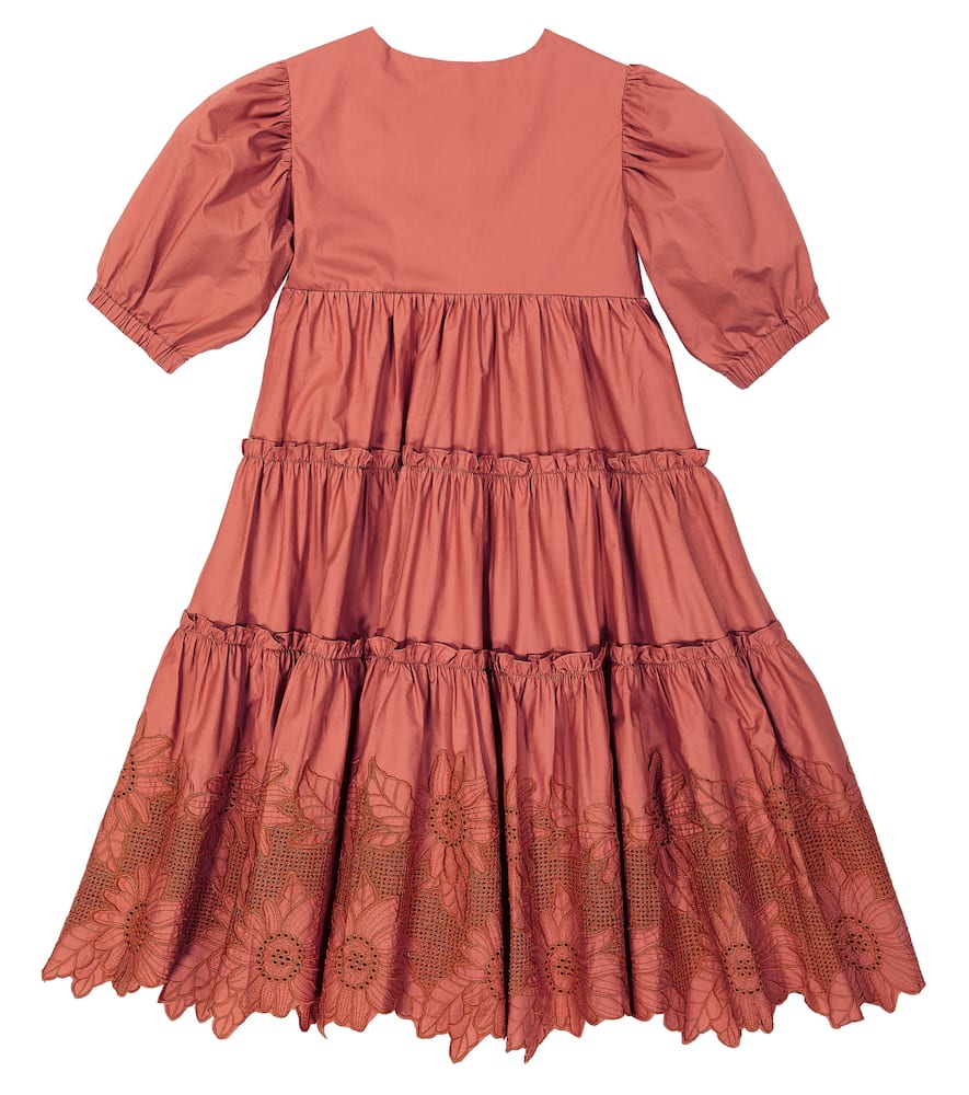 C'era Una Volta Christina embroidered cotton dress