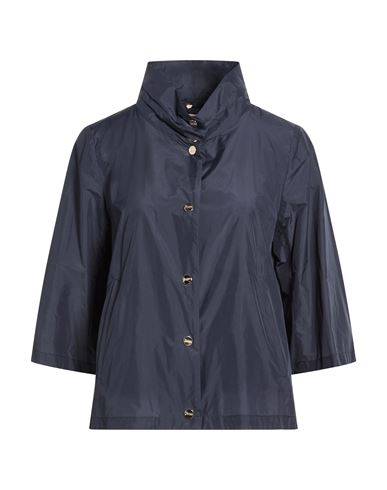 Globe Woman Overcoat & Trench Coat Navy Size 10 Polyester