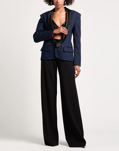 Woman Blazer Blue Size 0 Cotton, Elastane