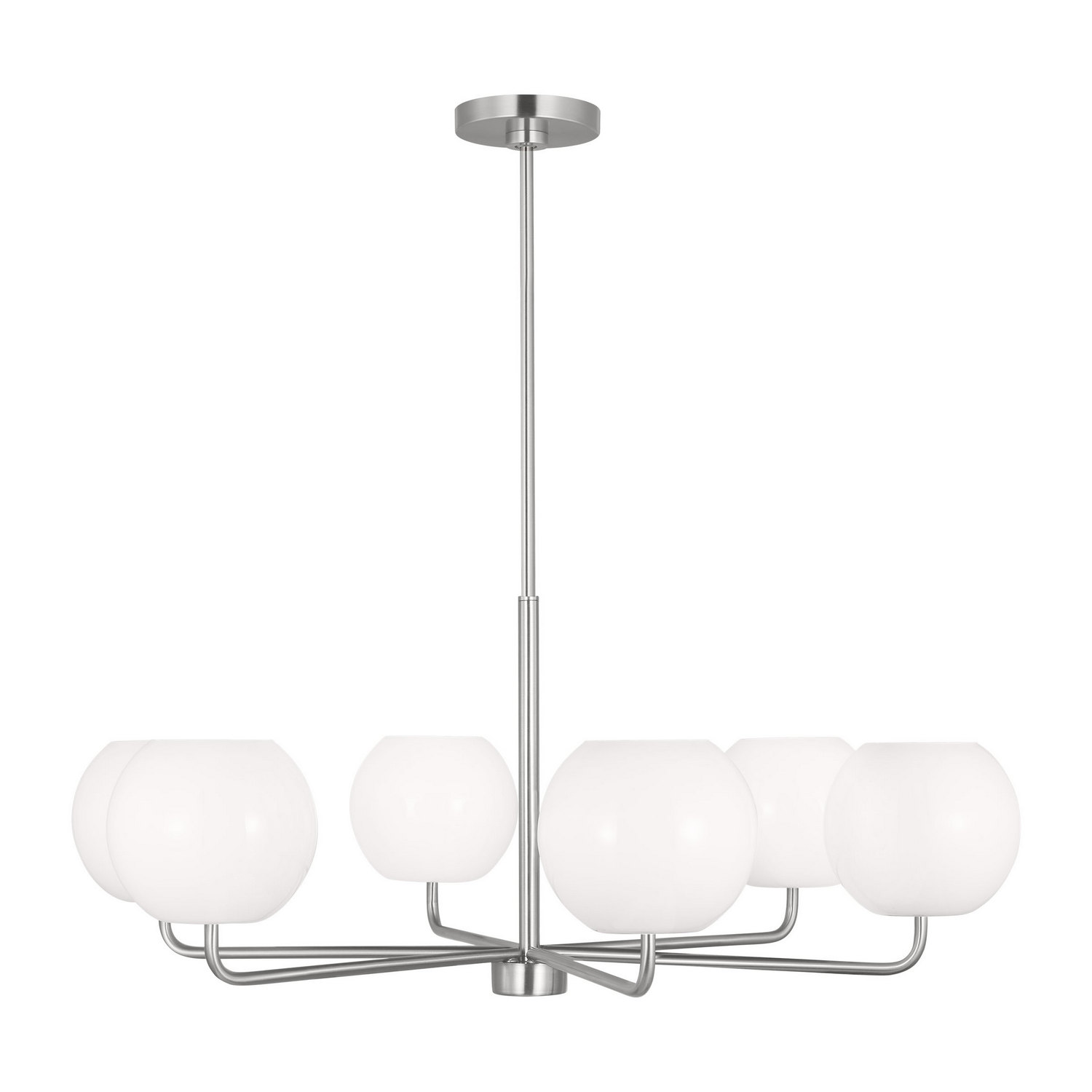Brushed Steel Chandelier from the Rory Collection