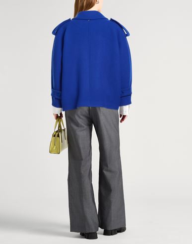 Woman Coat Bright blue Size 2 Virgin Wool, Polyamide, Cashmere