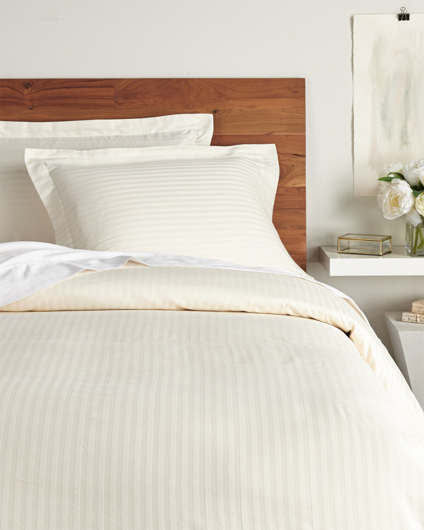 Discontinued 400Tc Stripe Premium Long-Staple Combed Cotton Duvet Set