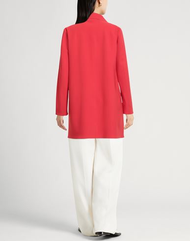 Woman Overcoat & Trench Coat Tomato red Size 10 Polyamide, Elastane