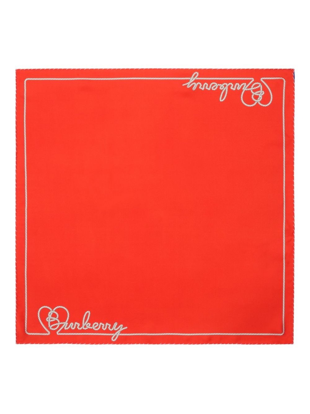 Burberry Heart-logo silk scarf - Red