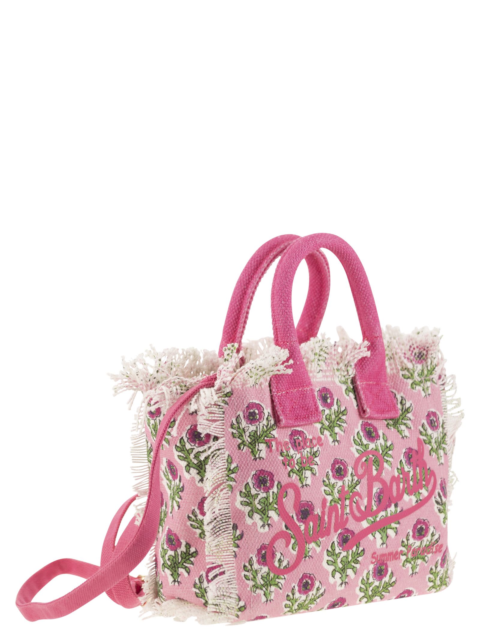 Mini Vanity Bag In Floral Cotton Canvas