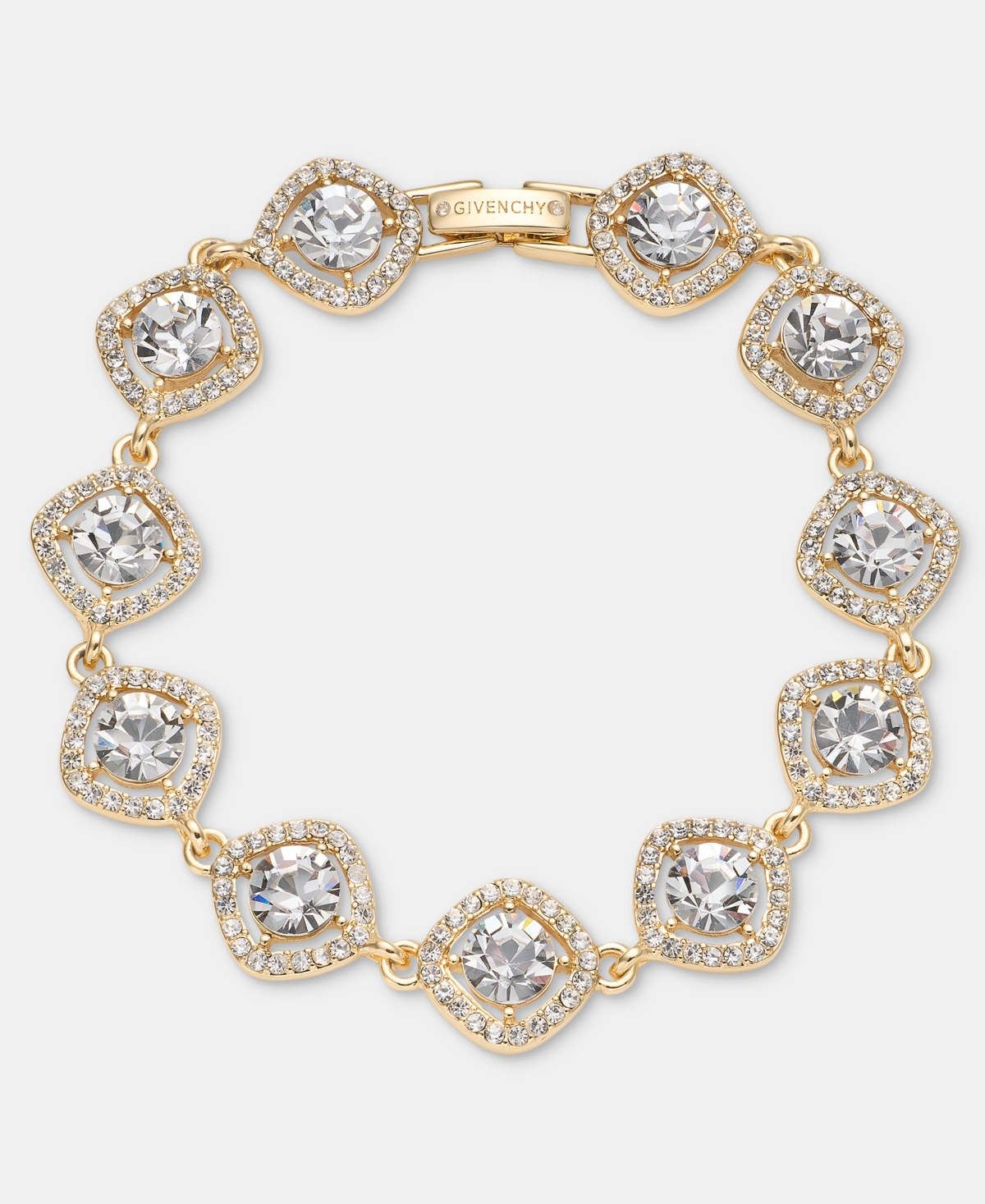 Crystal Statement Flex Bracelet - Crystal White