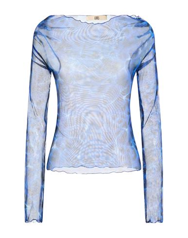 Woman Top Blue Size S Polyester, Elastane
