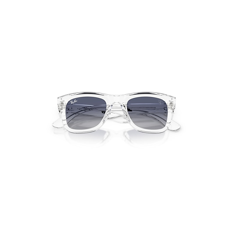 Ray-Ban Charles Leclerc Driver Special Edition 2026 - Scuderia Ferrari Collection Sunglasses Transparent Frame Grey Lense