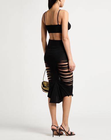 Woman Midi skirt Black Size S Virgin Wool