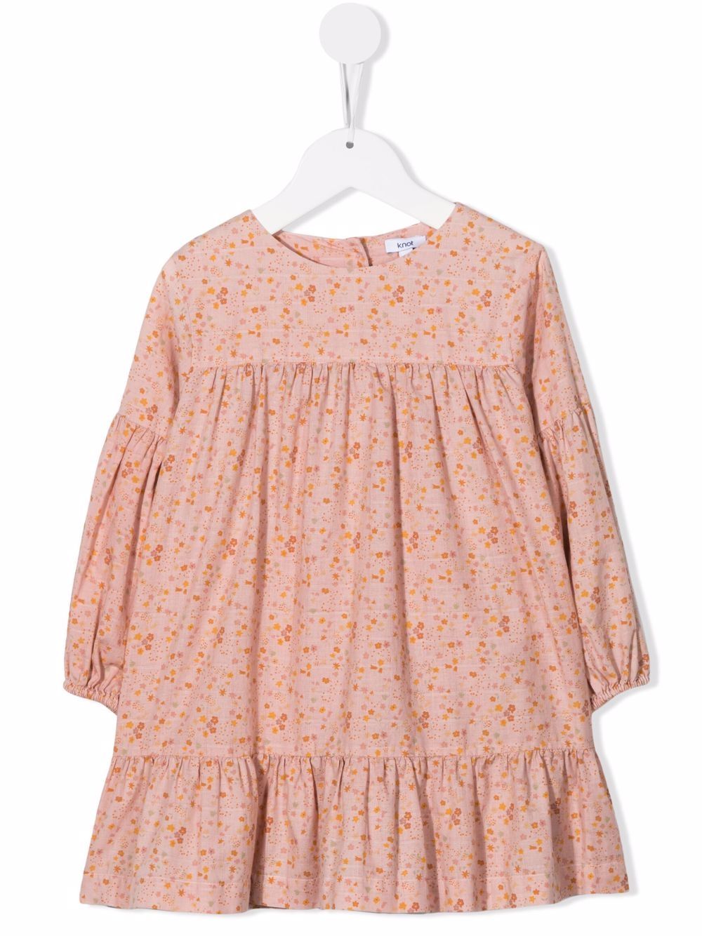 Magnolia floral-print tiered dress - Pink