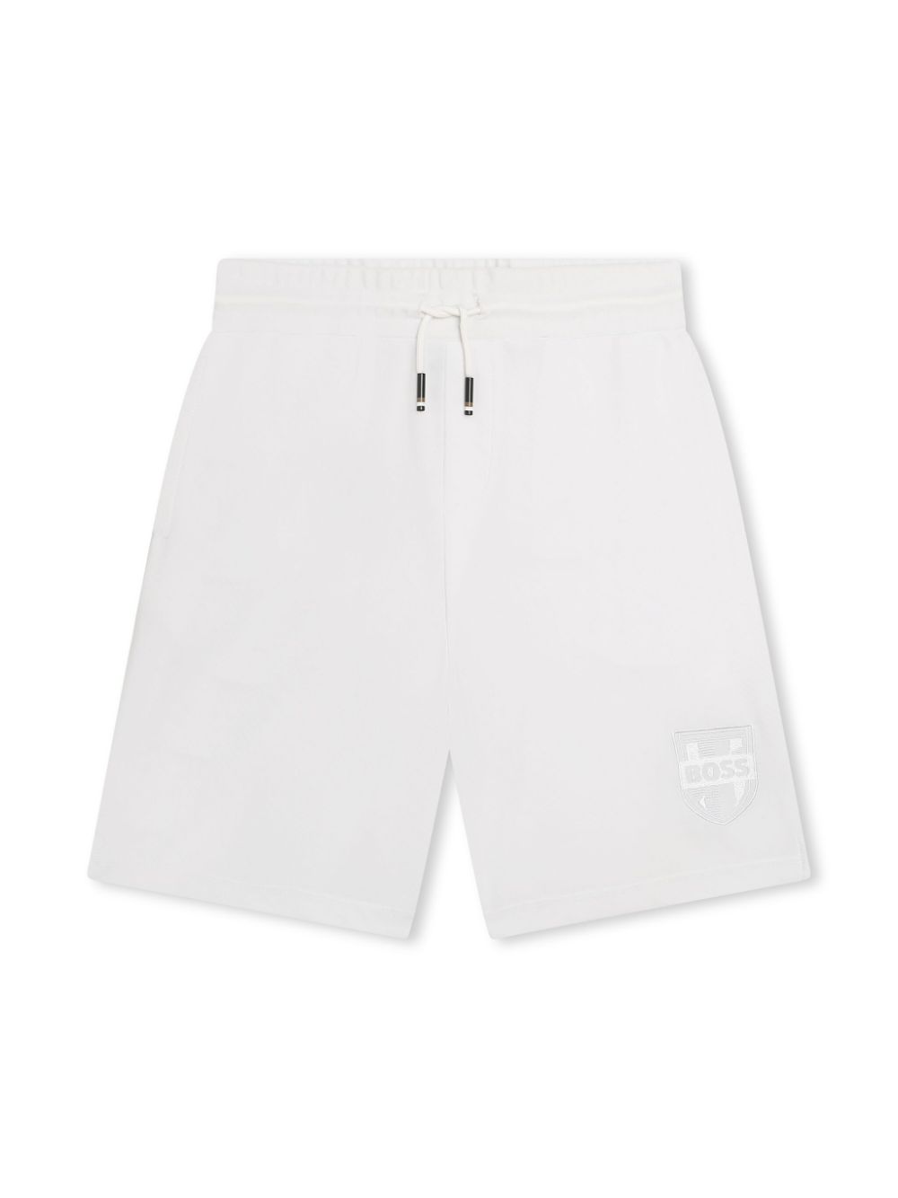 Logo-appliqué track shorts - White