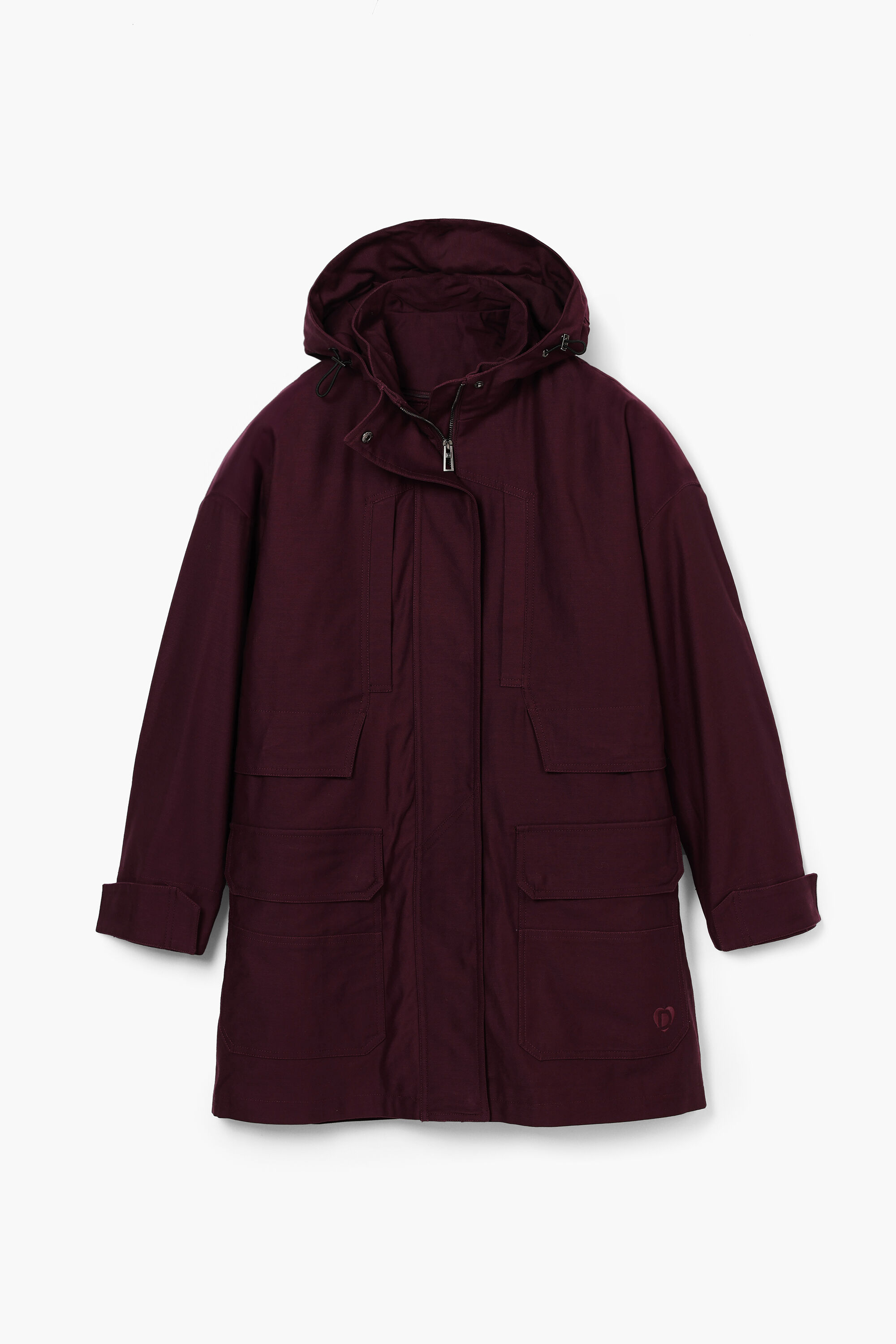 Long jacket with patche