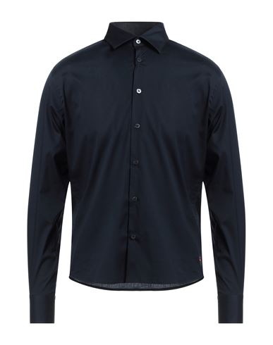 Man Shirt Midnight blue Size XXL Cotton, Elastane