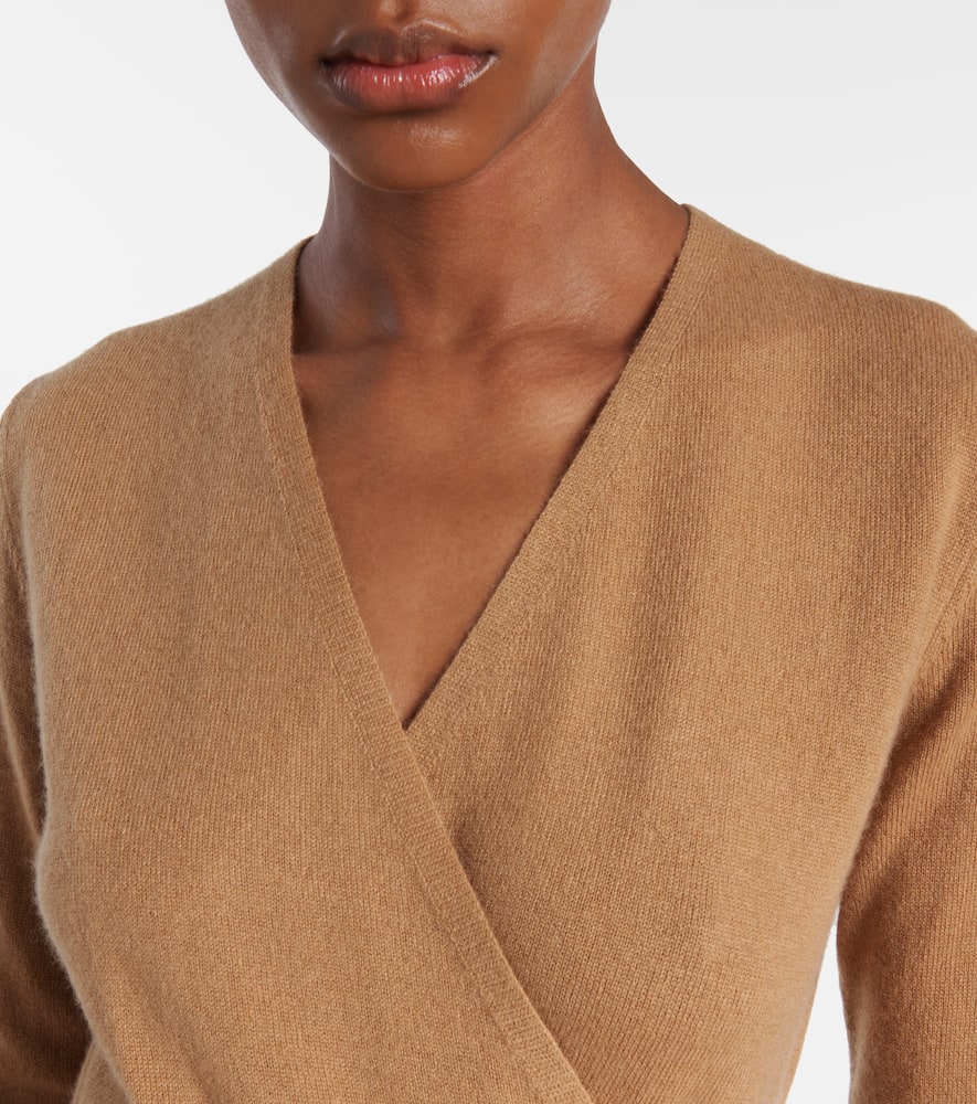Wool and cashmere wrap dress