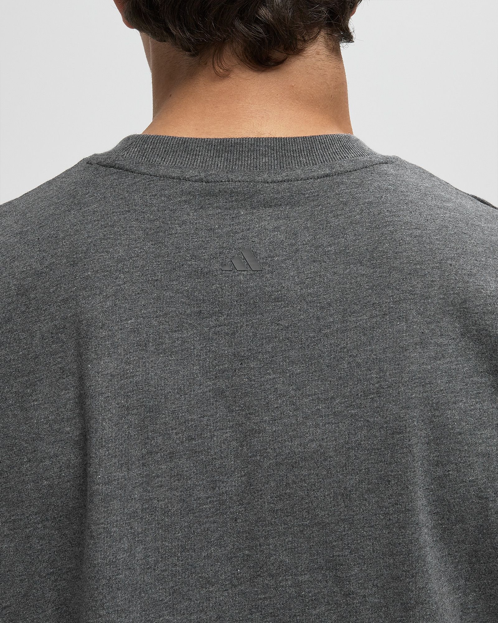 ADI BASKETBALL TEE grey male Shortsleeves now available at BSTN
