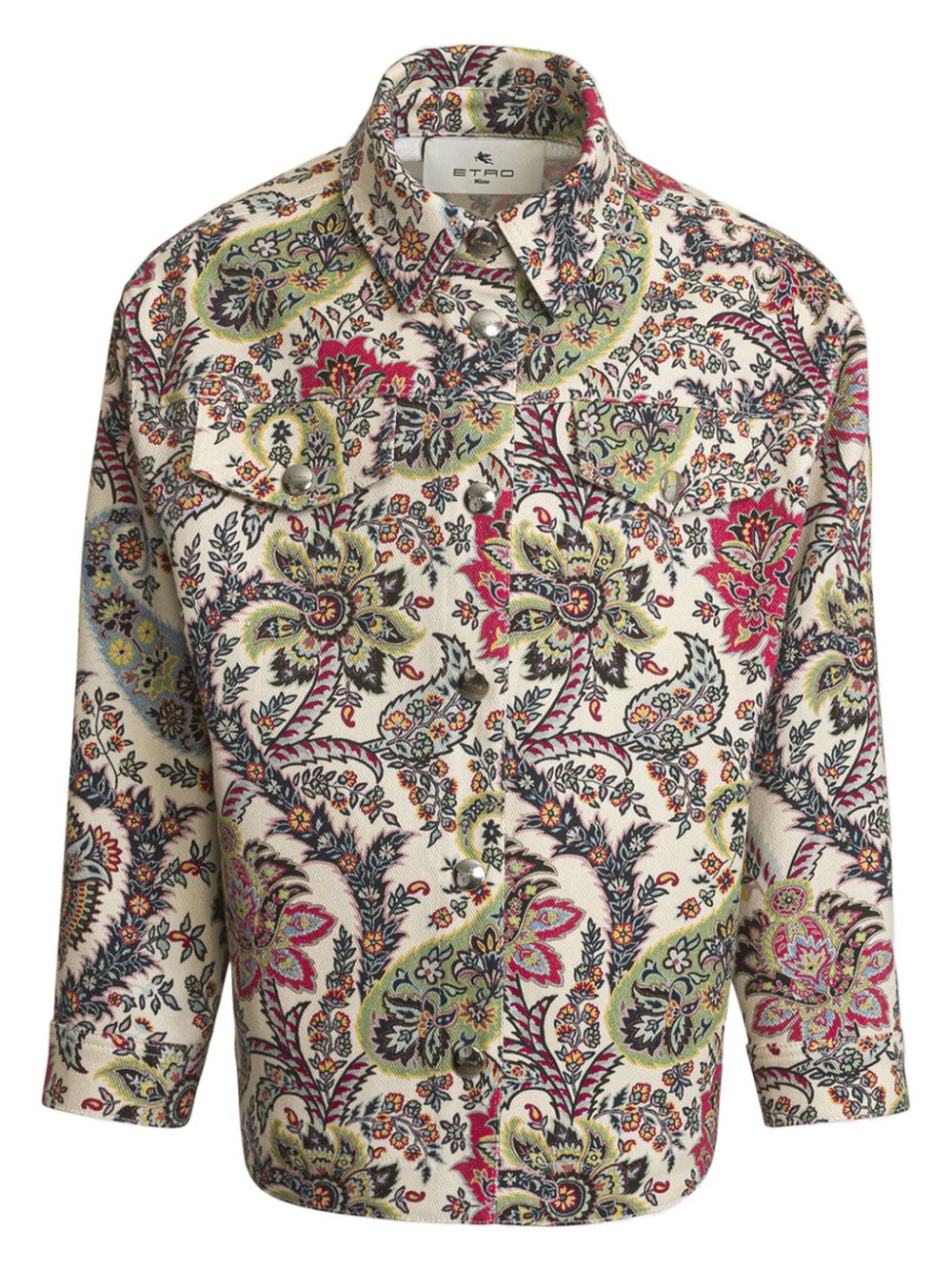 Paisley-print jacket - White