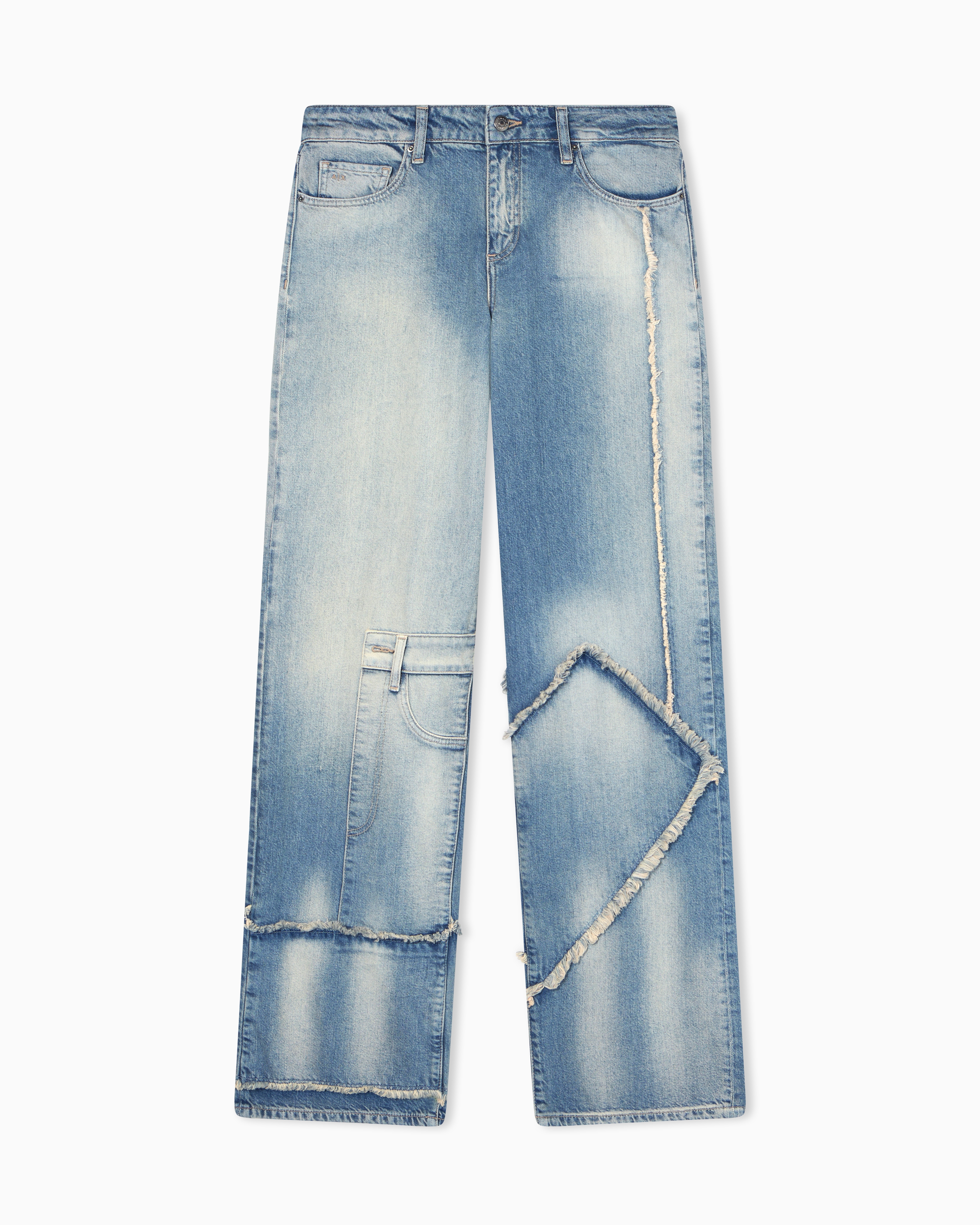 Relaxed Fit Jeans in Pigmented Denim Used Look