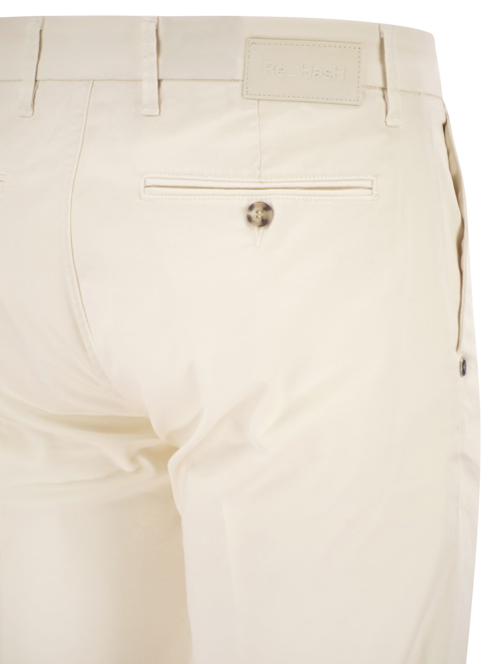Re Hash - Pantalon chino coupe fuselée en coton stretch et lyoce