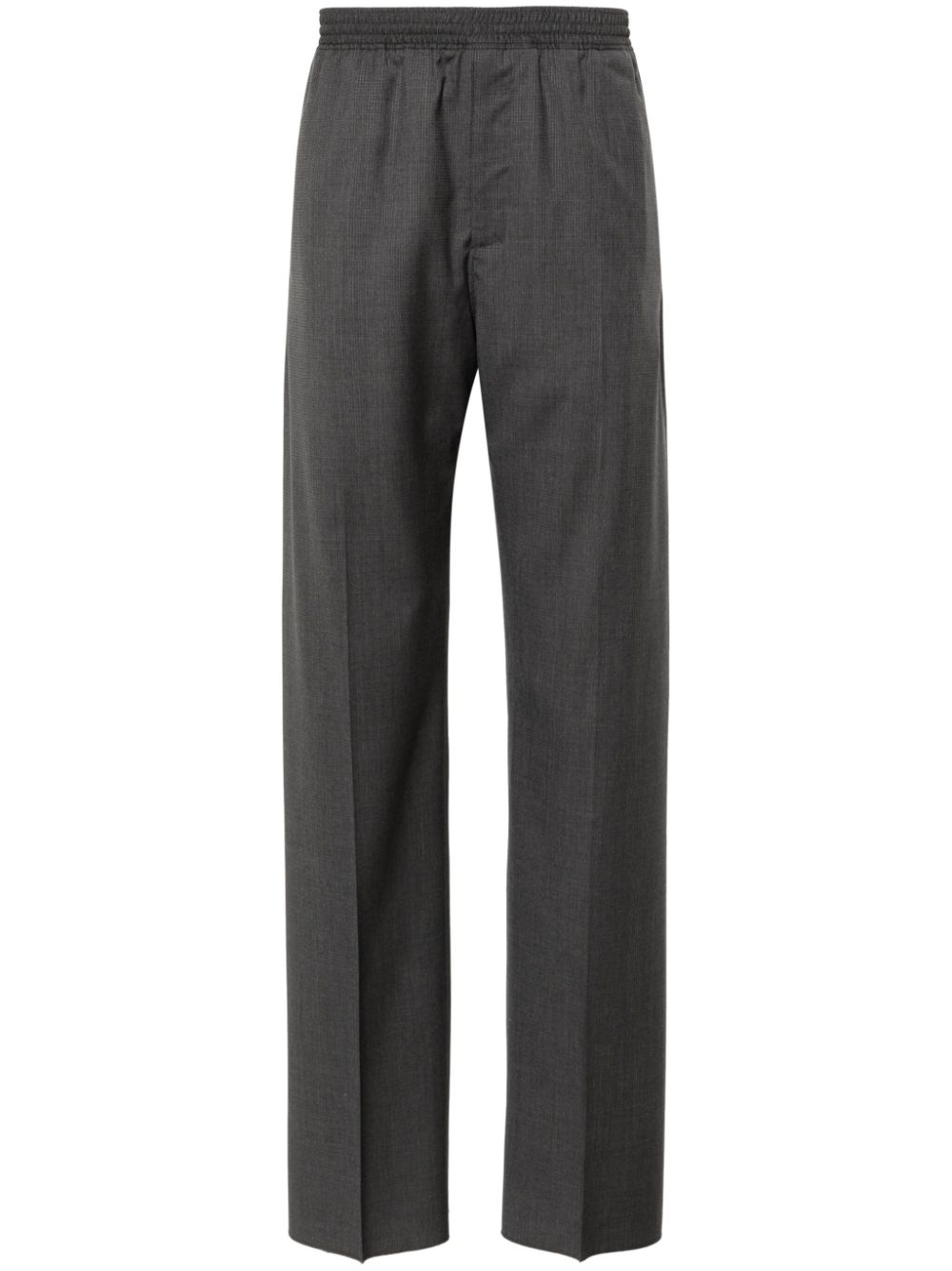 Drawstring straight trousers - Grey