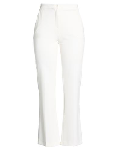 Woman Pants White Size 4 Viscose, Nylon, Elastane