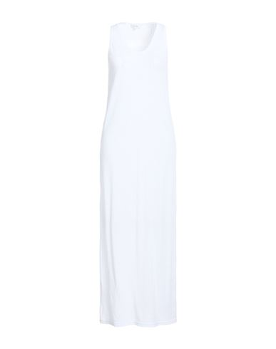 Woman Maxi dress White Size XL Cotton, Linen, Polyamide