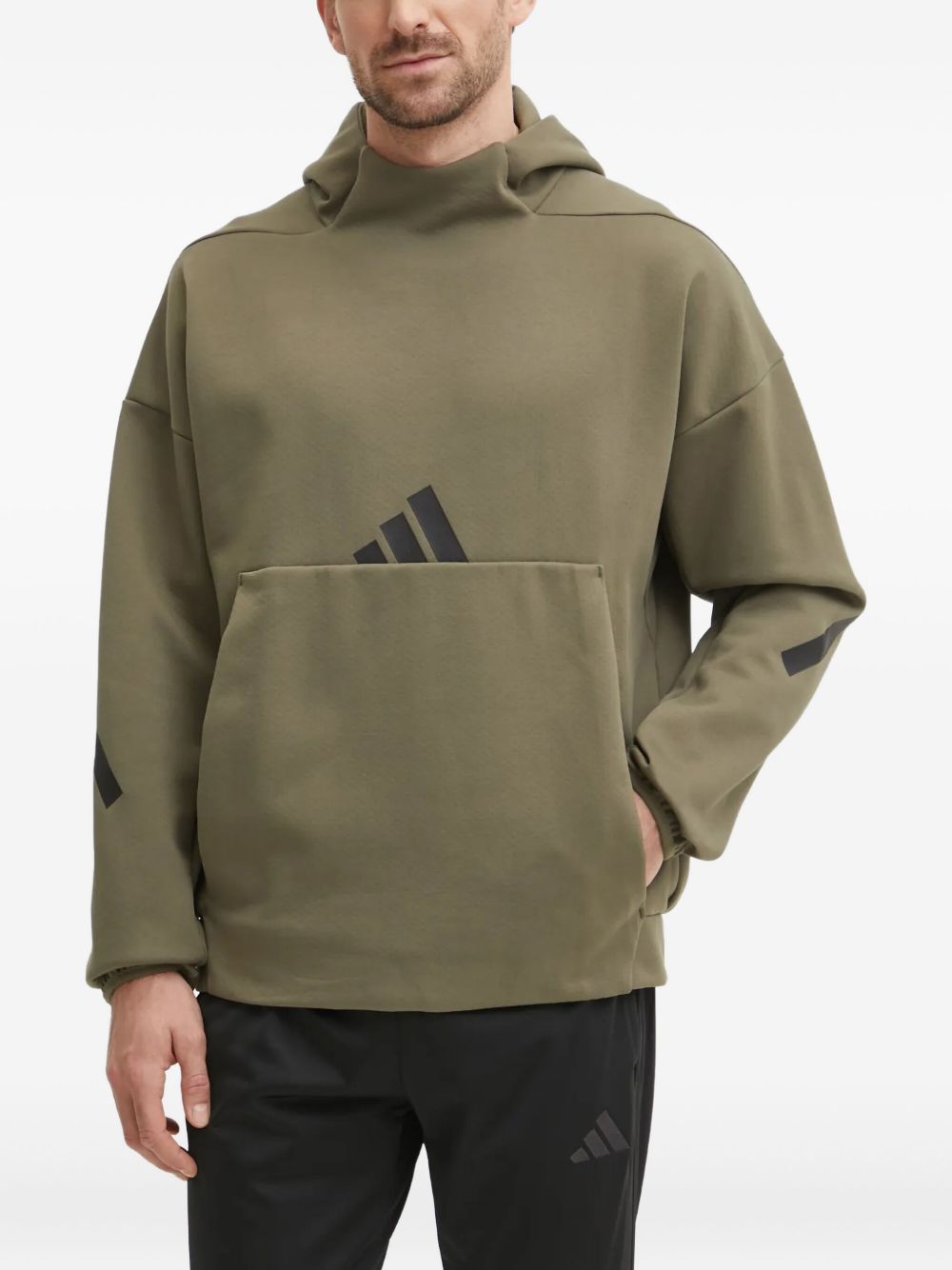 Kangaroo-pocket hoodie - Green