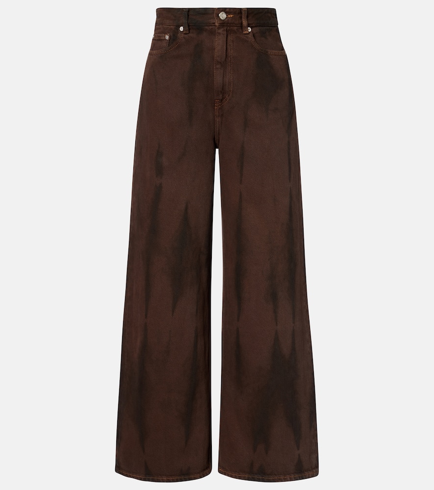 High-rise wide-leg jeans