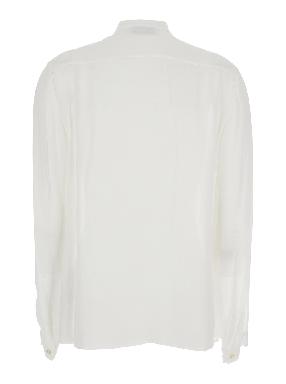 Pussybow Collar Blouse — White