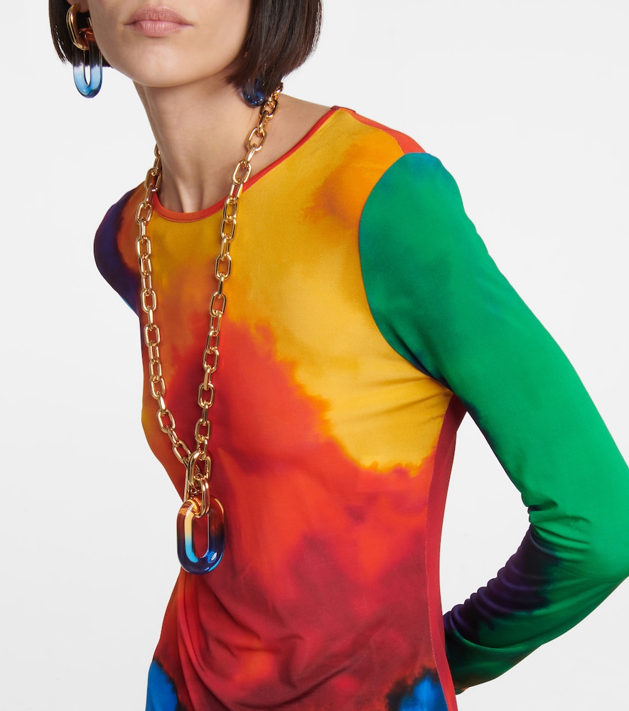 Printed jersey top