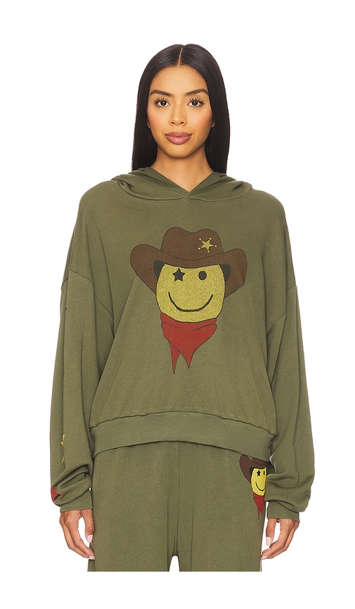 Lauren Moshi HOODIE COWBOY in Olive. Größe XS. Also in